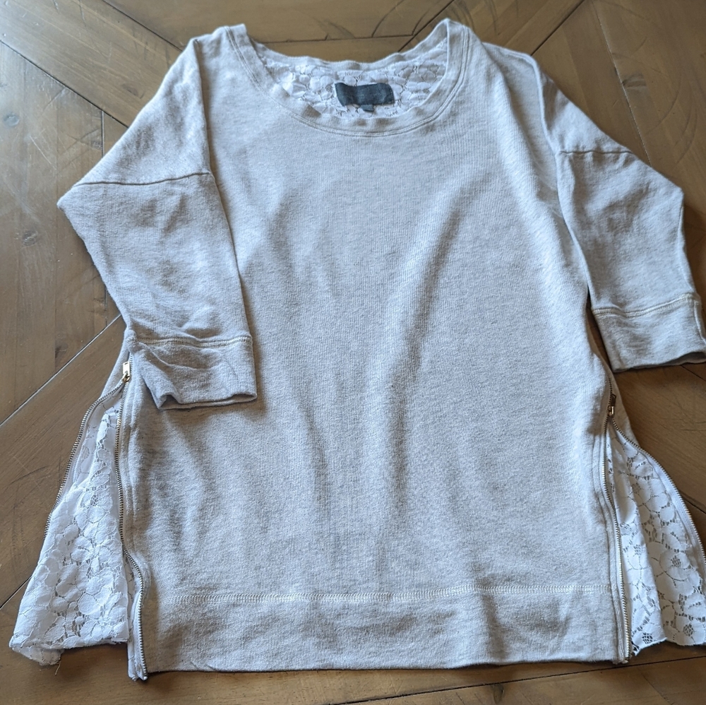 Anthropologie top, Beige and Cream M